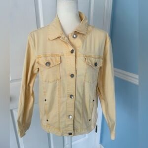 Jean Jacket chicos woman size 2 large denim blazer